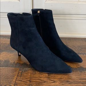 J Crew Fiona kitten heel ankle boots suede AB101